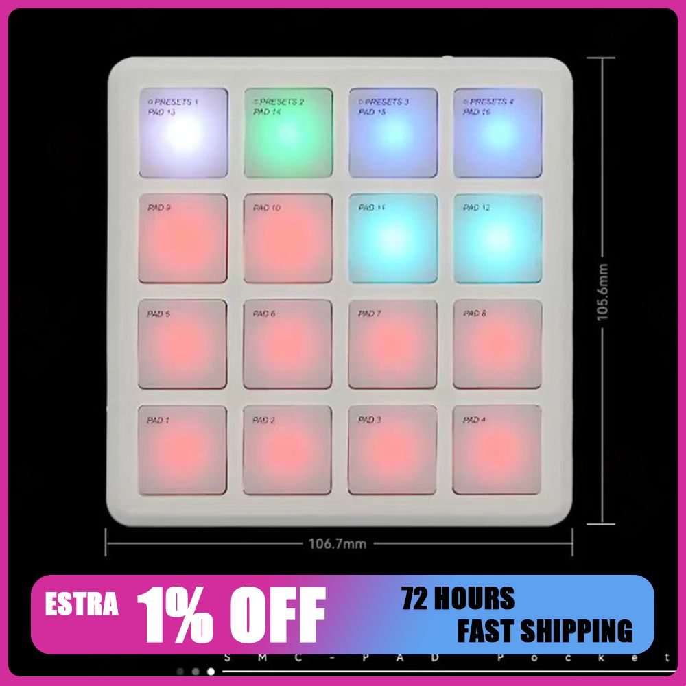 Midi Controller Pad - Беспроводной Bluetooth MIDI-контроллер M-VAVE SMC-PAD POCKET