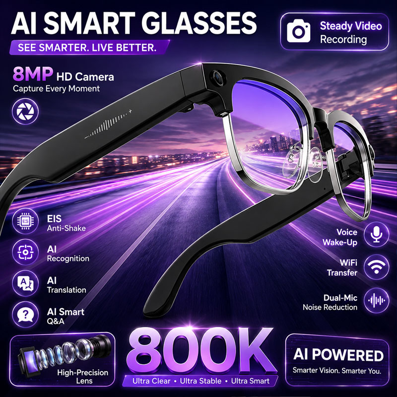 Audio Music Image - Умные очки W630 с HD-камерой 800