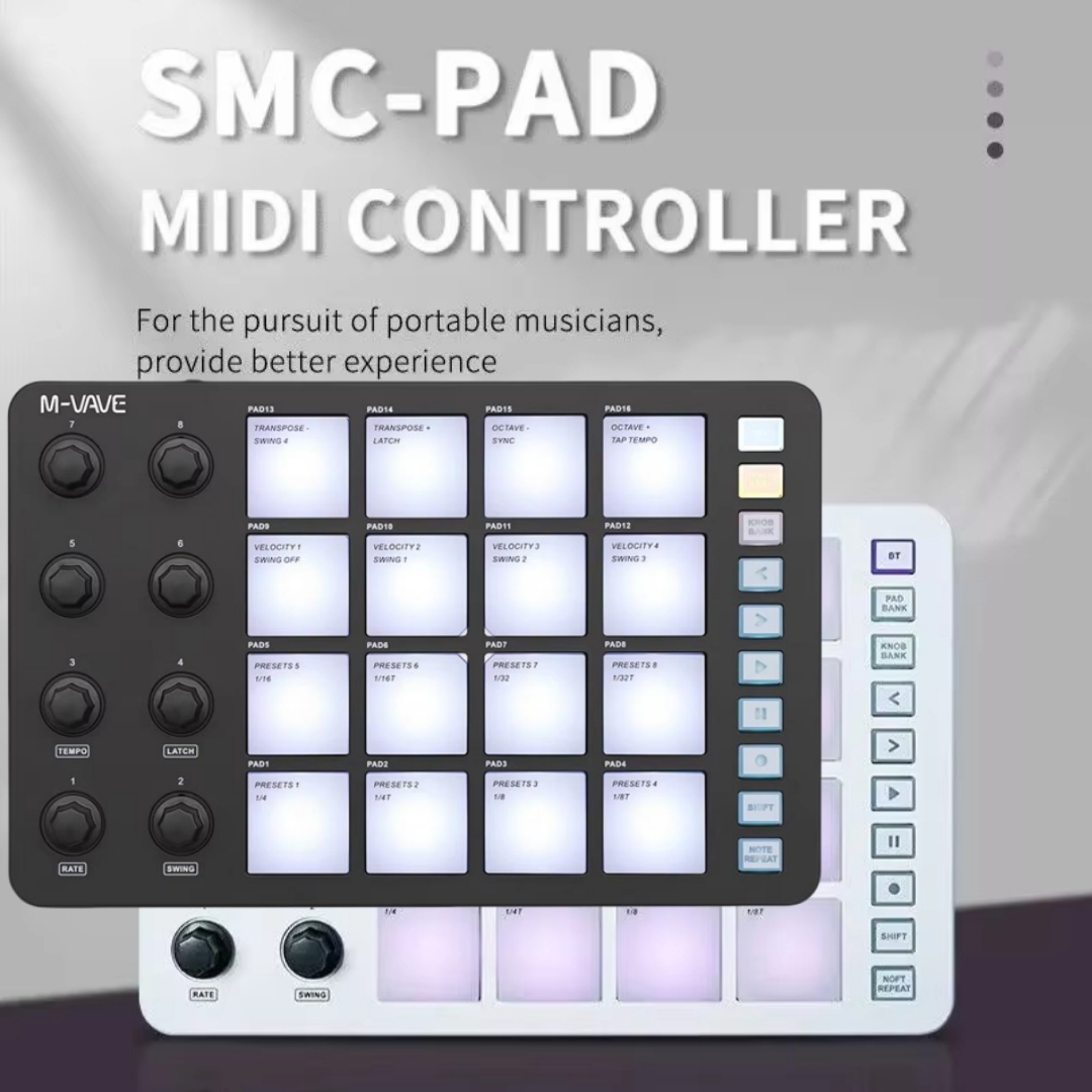 Беспроводной MIDI-контроллер M – обзор и цена Midi Controller Pad