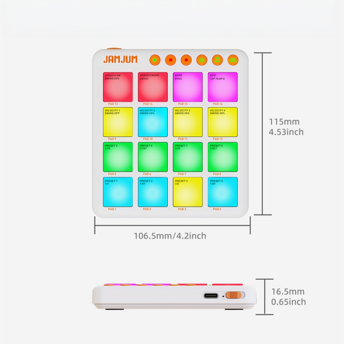 Беспроводной MIDI-контроллер J – обзор и цена Midi Controller Pad