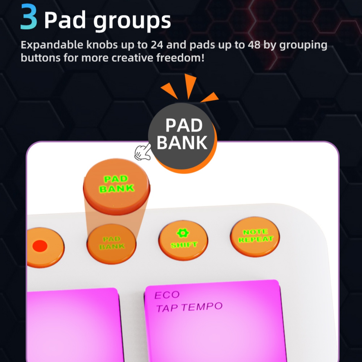Беспроводной MIDI-контроллер J – обзор и цена Midi Controller Pad