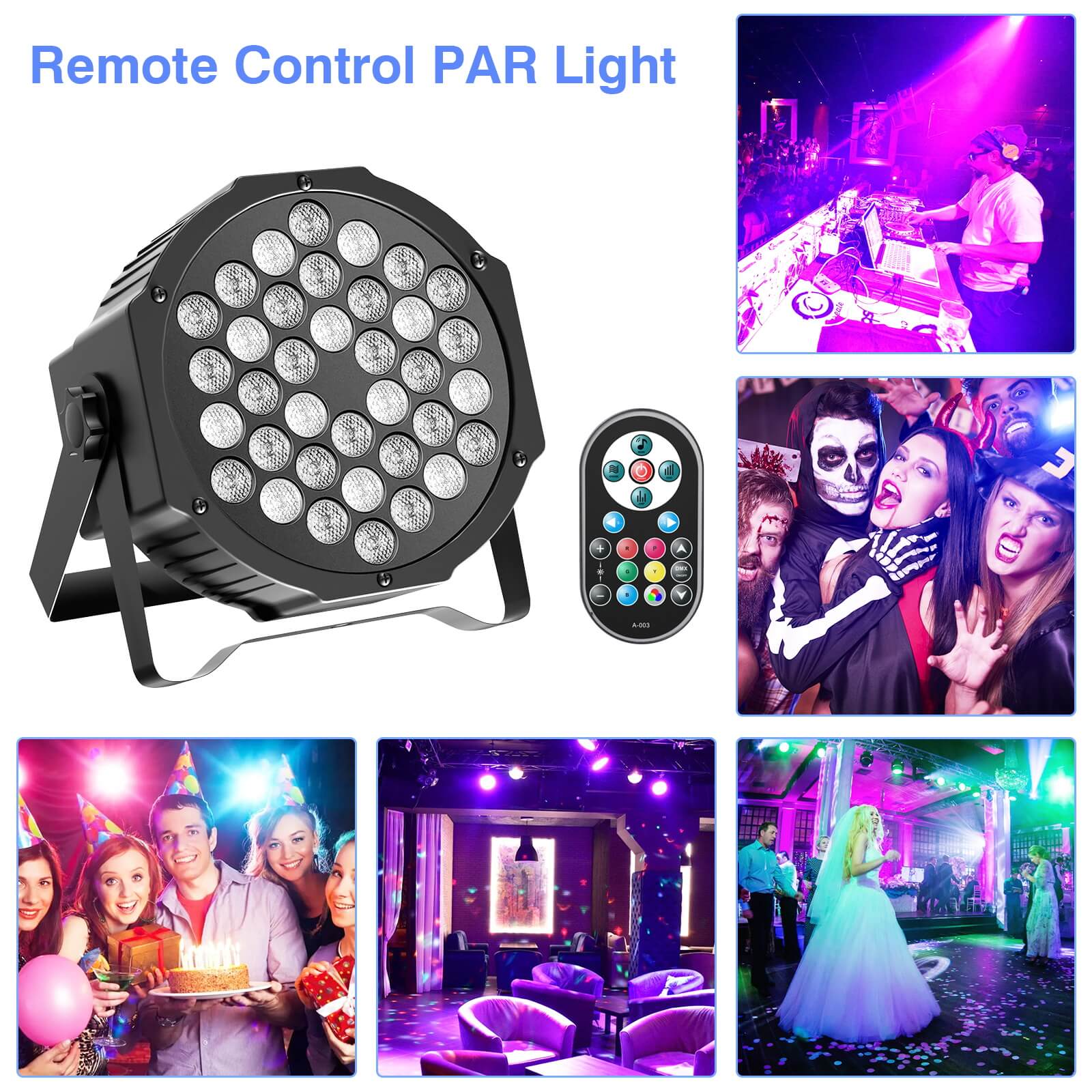 U'King 4 шт./8 шт. 36LED Par L – обзор и цена Audio Music Dj