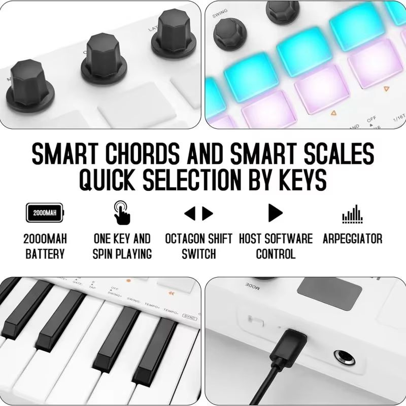 M-Vave Smk-25 Миди-контроллер  – обзор и цена Midi Controller Pad