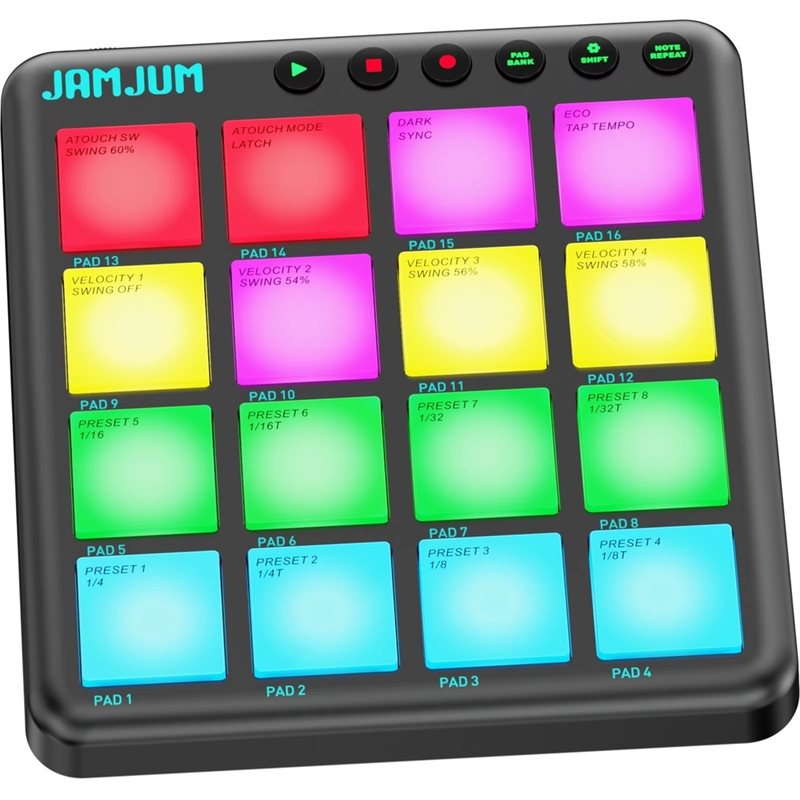 【TRAVEL ESSENTIAL】JAMJUM MIDI- – обзор и цена Midi Controller Pad